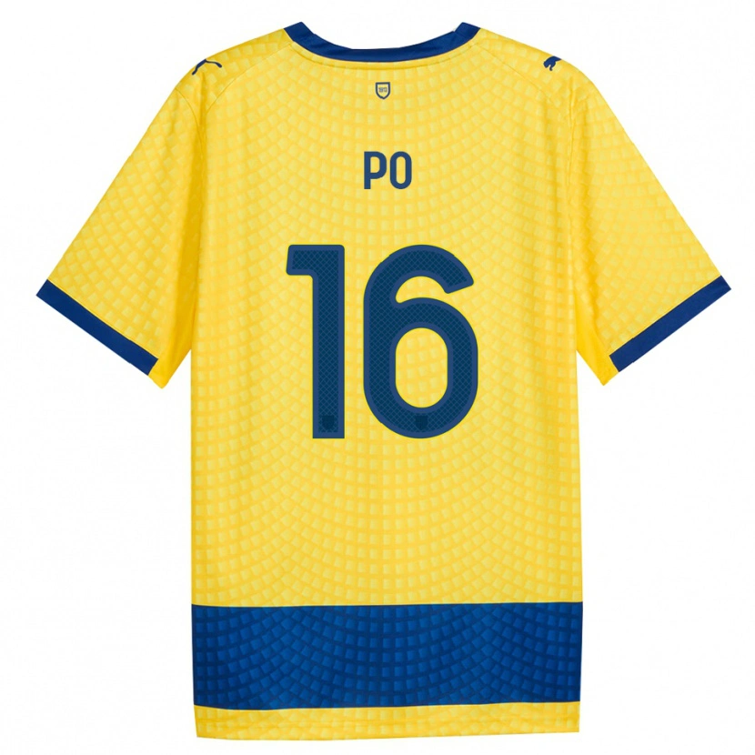 Danxen Herren Federico Po #16 Gelb Blau Schwarz Auswärtstrikot Trikot 2026/27 T-Shirt Österreich
