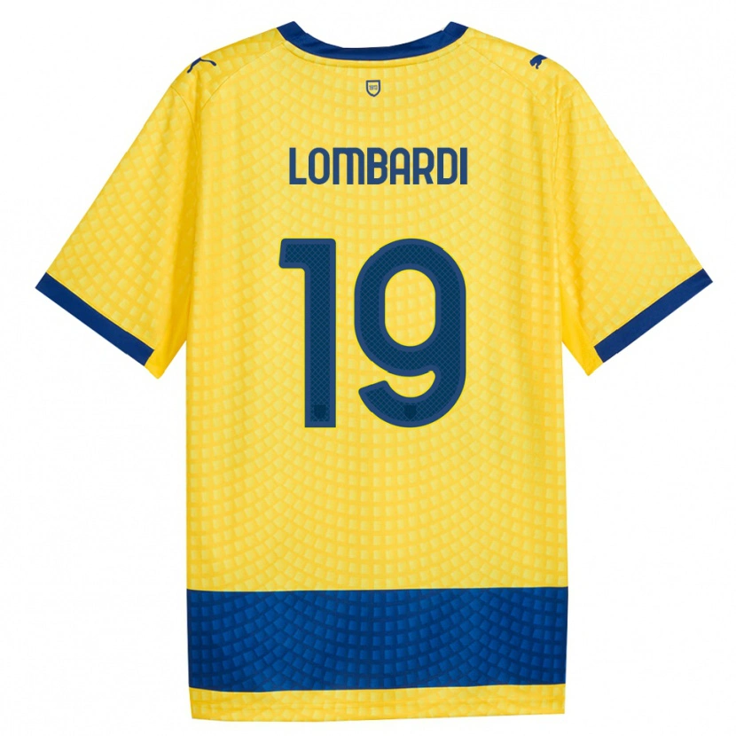 Danxen Herren Gabriel Lombardi #19 Gelb Blau Schwarz Auswärtstrikot Trikot 2026/27 T-Shirt Österreich