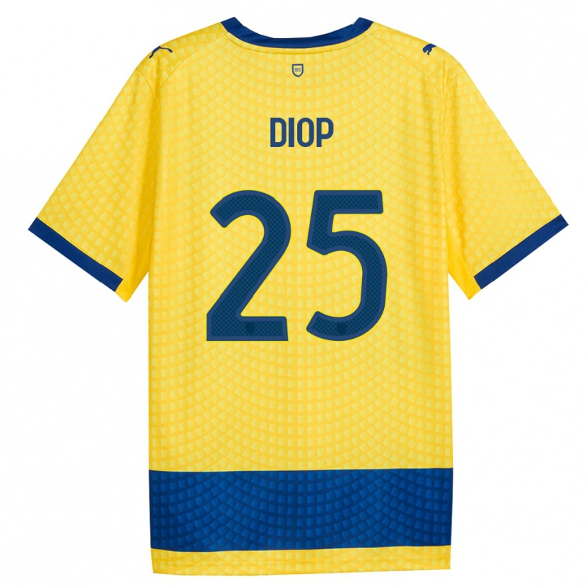 Danxen Herren Doro Diop #25 Gelb Blau Schwarz Auswärtstrikot Trikot 2026/27 T-Shirt Österreich