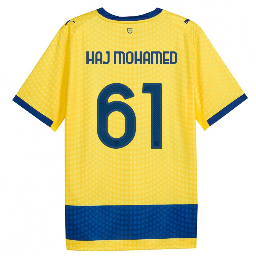 Danxen Herren Anas Haj Mohamed #61 Gelb Blau Schwarz Auswärtstrikot Trikot 2026/27 T-Shirt Österreich