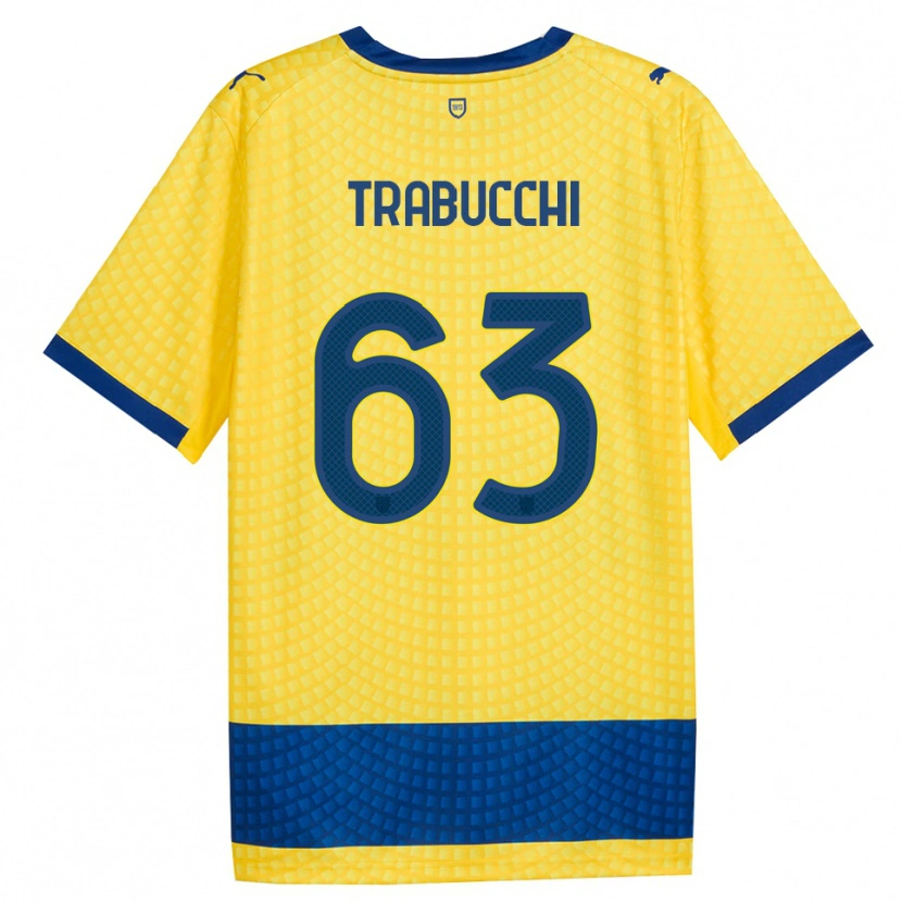 Danxen Herren Nicolas Trabucchi #63 Gelb Blau Schwarz Auswärtstrikot Trikot 2026/27 T-Shirt Österreich