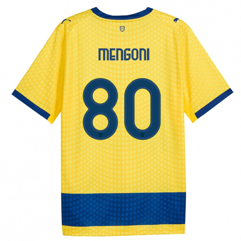 Danxen Herren Filippo Mengoni #80 Gelb Blau Schwarz Auswärtstrikot Trikot 2026/27 T-Shirt Österreich
