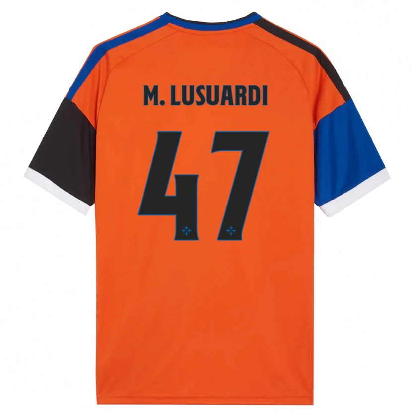 Danxen Herren Mateus Lusuardi #47 Orange Blau Schwarz Weiß Auswärtstrikot Trikot 2026/27 T-Shirt Österreich