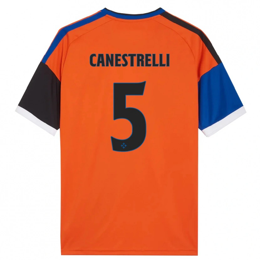 Danxen Herren Simone Canestrelli #5 Orange Blau Schwarz Weiß Auswärtstrikot Trikot 2026/27 T-Shirt Österreich