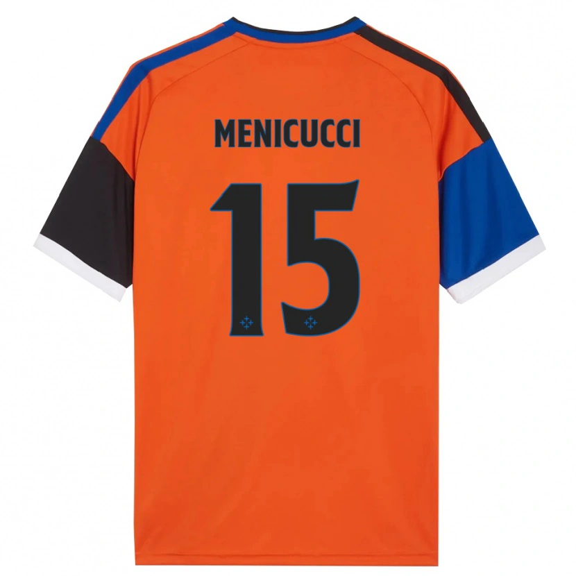 Danxen Herren Edoardo Menicucci #15 Orange Blau Schwarz Weiß Auswärtstrikot Trikot 2026/27 T-Shirt Österreich