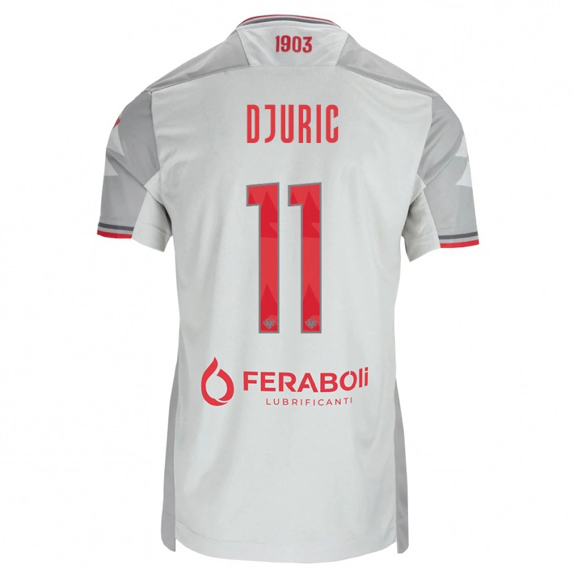 Danxen Herren Milan Djuric #11 Grau Weiß Rot Auswärtstrikot Trikot 2026/27 T-Shirt Österreich