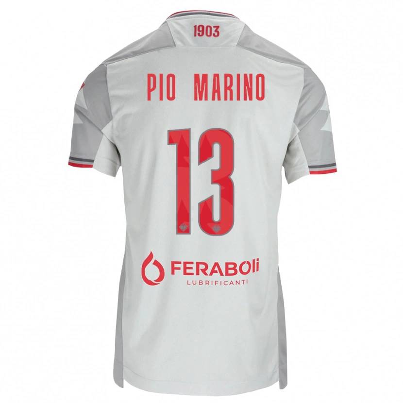 Danxen Herren Lorenzo Pio Marino #13 Grau Weiß Rot Auswärtstrikot Trikot 2026/27 T-Shirt Österreich