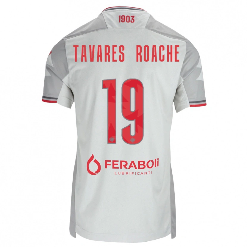 Danxen Herren Carter Tavares Roache #19 Grau Weiß Rot Auswärtstrikot Trikot 2026/27 T-Shirt Österreich