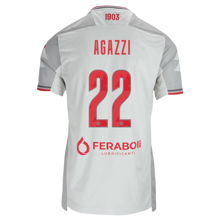 Danxen Herren Federico Agazzi #22 Grau Weiß Rot Auswärtstrikot Trikot 2026/27 T-Shirt Österreich