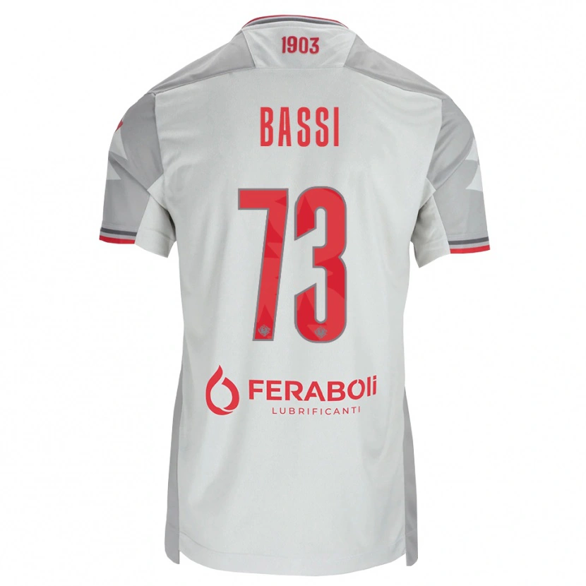 Danxen Herren Emanuele Bassi #73 Grau Weiß Rot Auswärtstrikot Trikot 2026/27 T-Shirt Österreich