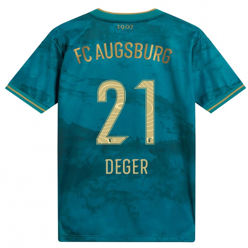 Danxen Herren David Deger #21 Grün Braun Auswärtstrikot Trikot 2026/27 T-Shirt Österreich