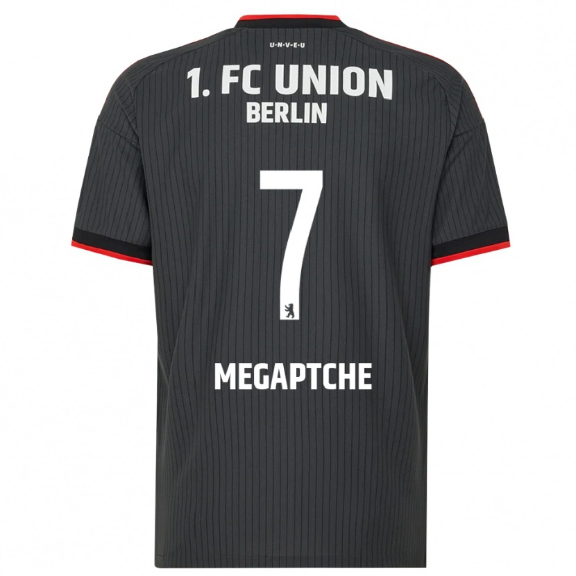 Danxen Herren Yann Megaptche #7 Schwarz Weiß Rot Auswärtstrikot Trikot 2026/27 T-Shirt Österreich