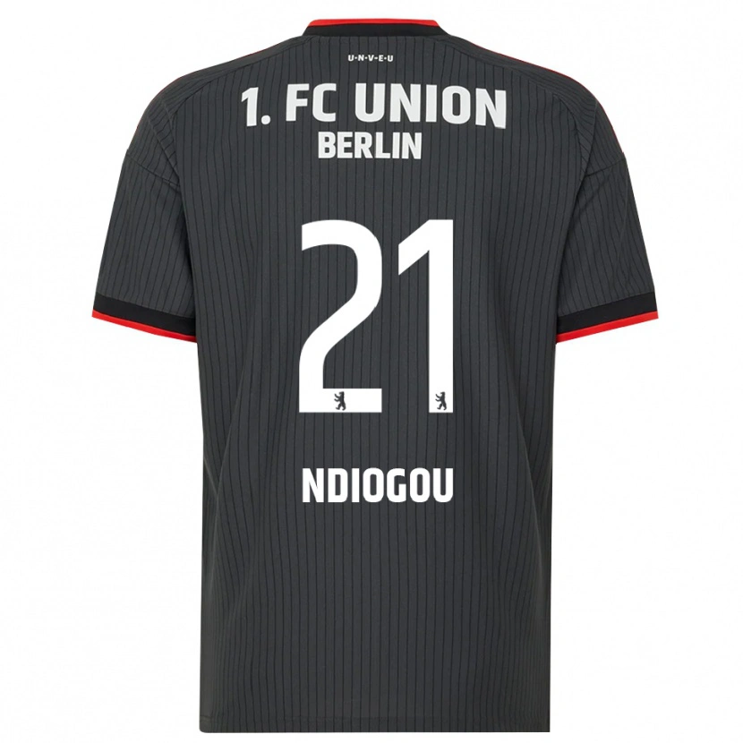 Danxen Herren Pape-Omar Ndiogou #21 Schwarz Weiß Rot Auswärtstrikot Trikot 2026/27 T-Shirt Österreich