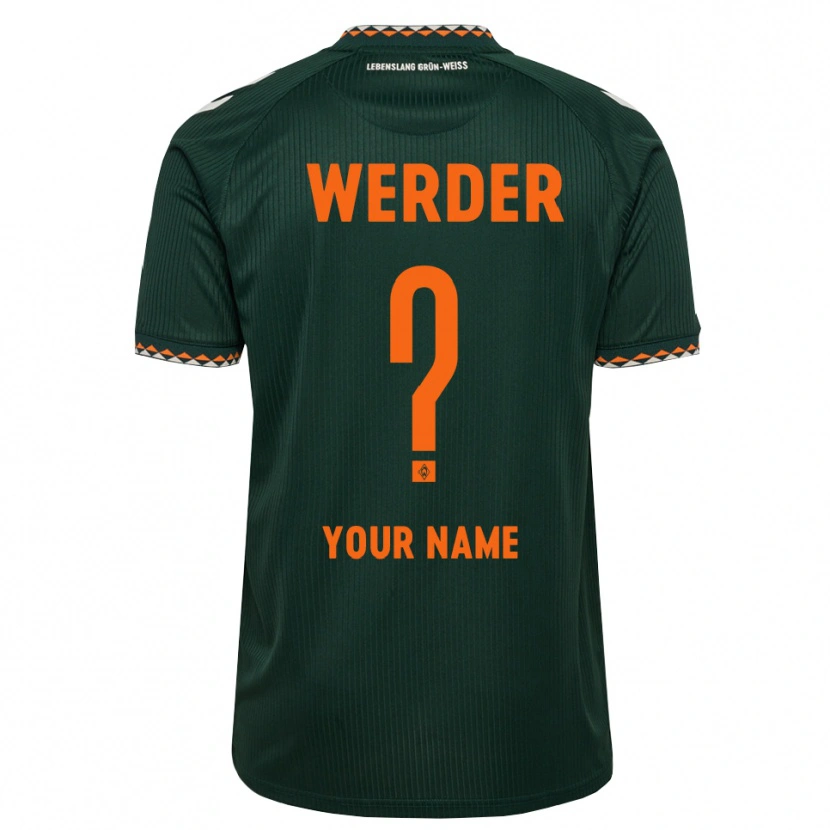 Danxen Herren Ihren Namen #0 Dunkelgrün Orange Weiß Auswärtstrikot Trikot 2026/27 T-Shirt Österreich