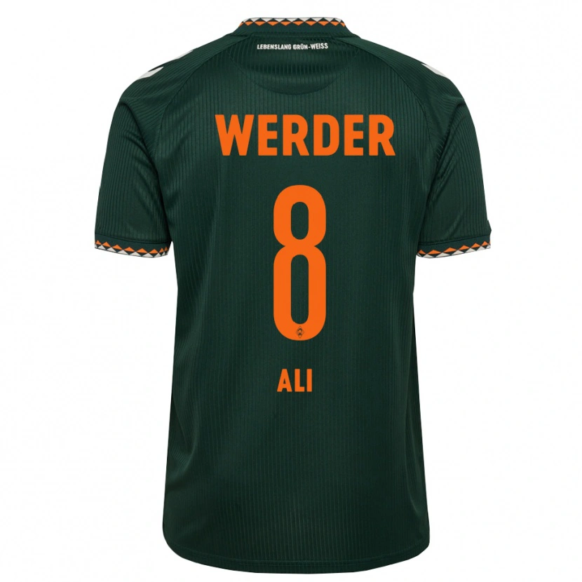 Danxen Herren Rumat Ali #8 Dunkelgrün Orange Weiß Auswärtstrikot Trikot 2026/27 T-Shirt Österreich