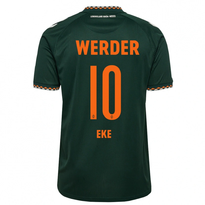 Danxen Herren Mohamed Eke #10 Dunkelgrün Orange Weiß Auswärtstrikot Trikot 2026/27 T-Shirt Österreich