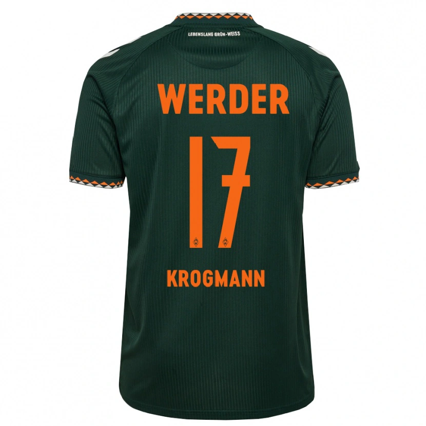 Danxen Herren Avid Krogmann #17 Dunkelgrün Orange Weiß Auswärtstrikot Trikot 2026/27 T-Shirt Österreich