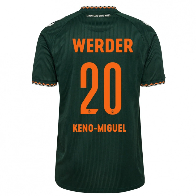 Danxen Herren Keno-Miguel Meyer #20 Dunkelgrün Orange Weiß Auswärtstrikot Trikot 2026/27 T-Shirt Österreich