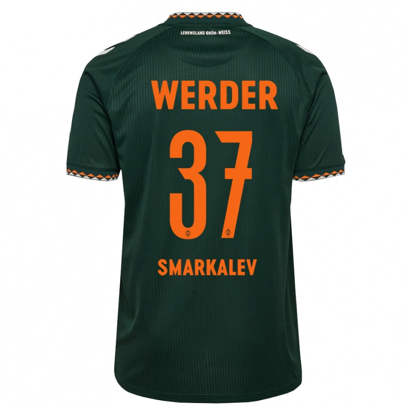 Danxen Herren Stefan Smarkalev #37 Dunkelgrün Orange Weiß Auswärtstrikot Trikot 2026/27 T-Shirt Österreich