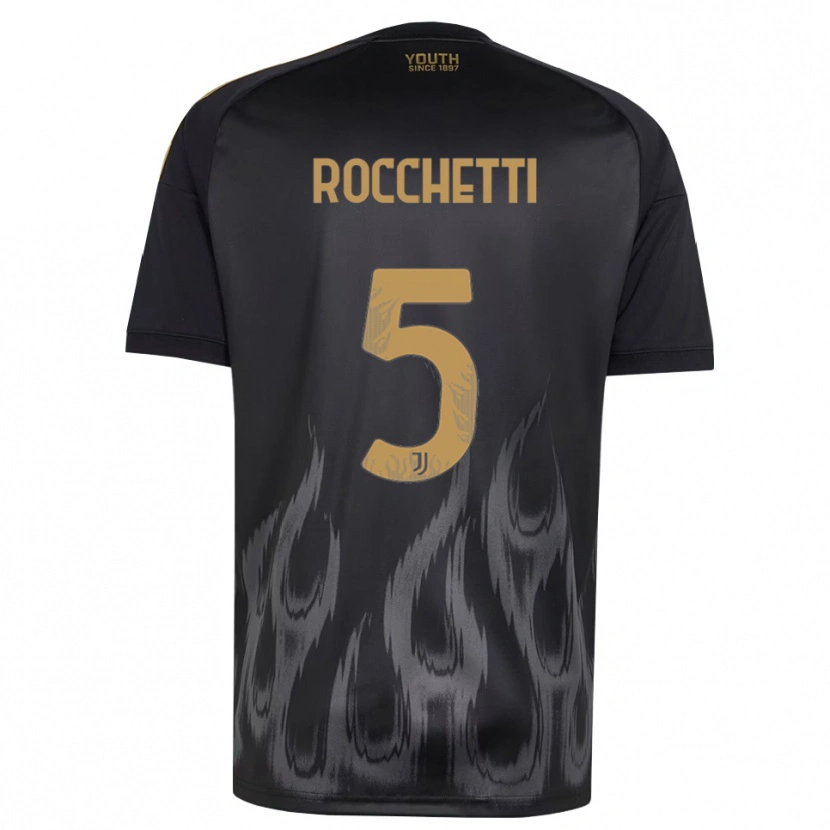 Danxen Herren Edoardo Rocchetti #5 Schwarz Braun Ausweichtrikot Trikot 2026/27 T-Shirt Österreich