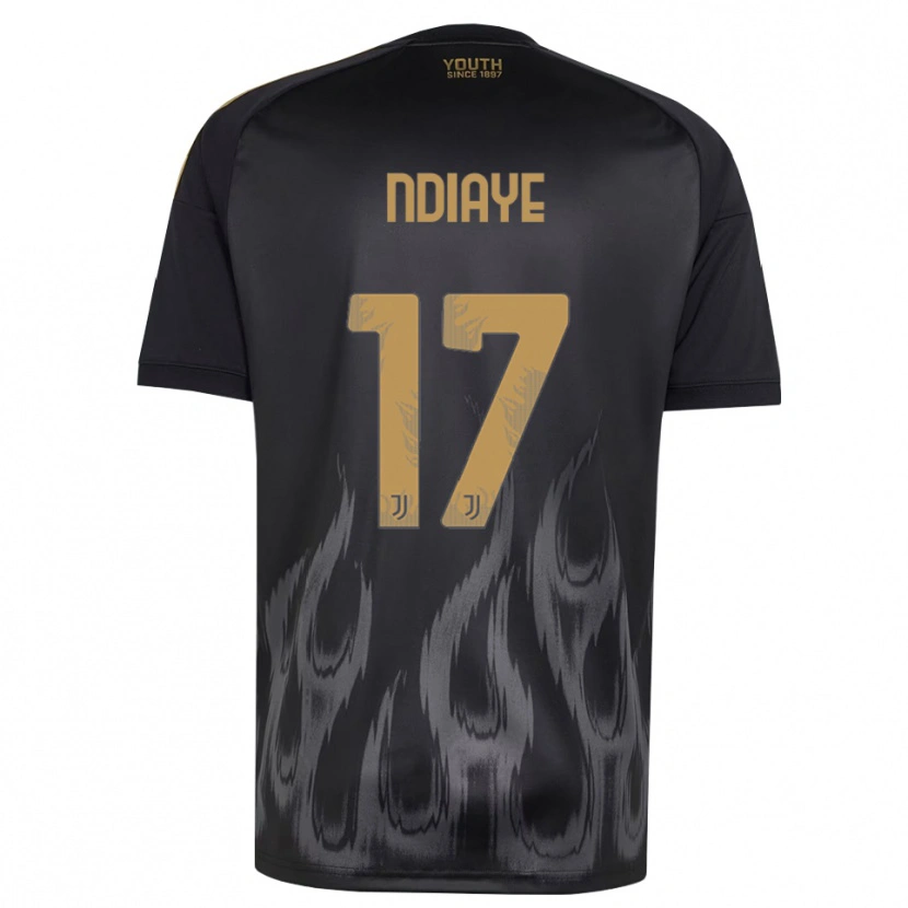 Danxen Herren Modou Ndiaye #17 Schwarz Braun Ausweichtrikot Trikot 2026/27 T-Shirt Österreich