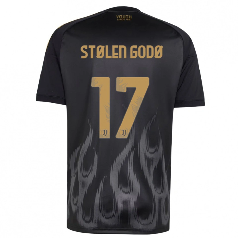 Danxen Herren Emma Stølen Godø #17 Schwarz Braun Ausweichtrikot Trikot 2026/27 T-Shirt Österreich