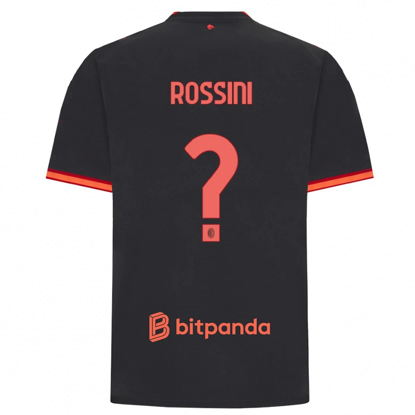 Danxen Herren Leonardo Rossini #0 Schwarz Rot Ausweichtrikot Trikot 2026/27 T-Shirt Österreich