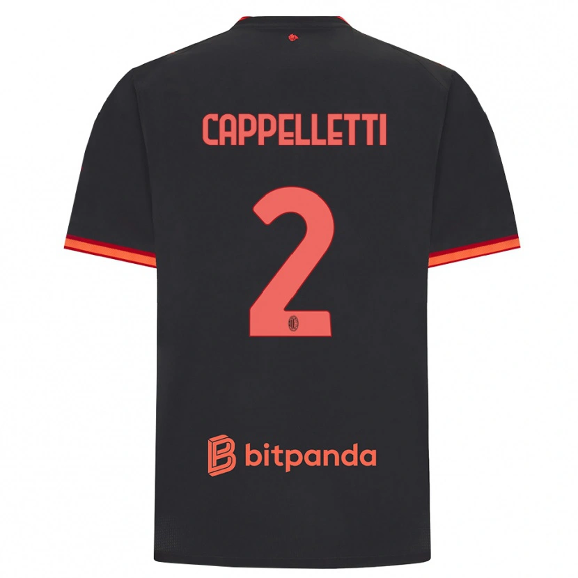Danxen Herren Mattia Cappelletti #2 Schwarz Rot Ausweichtrikot Trikot 2026/27 T-Shirt Österreich
