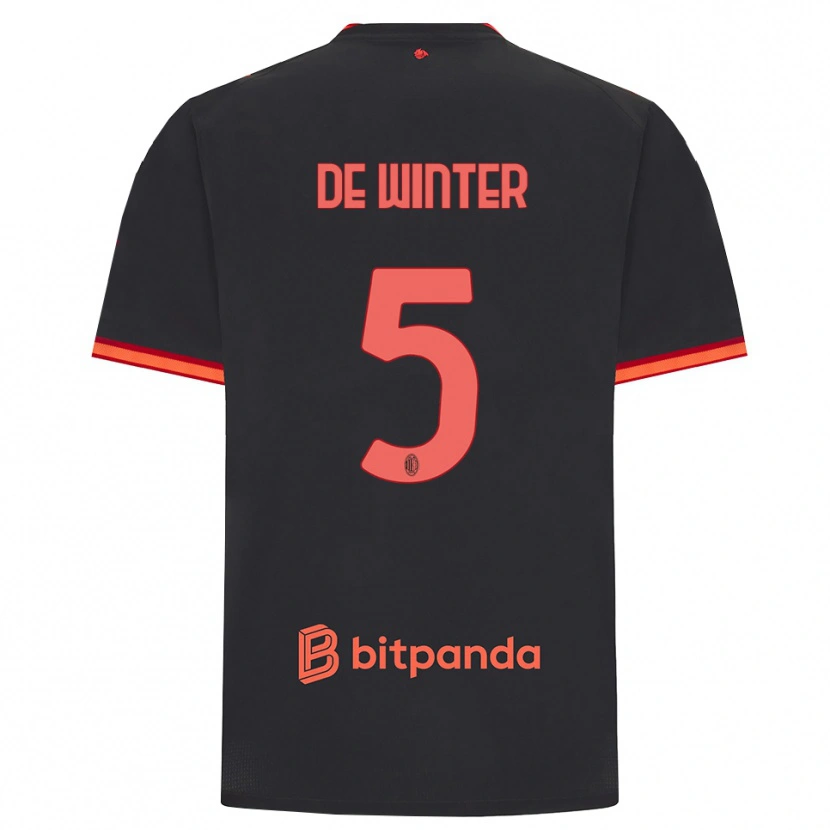 Danxen Herren Koni De Winter #5 Schwarz Rot Ausweichtrikot Trikot 2026/27 T-Shirt Österreich