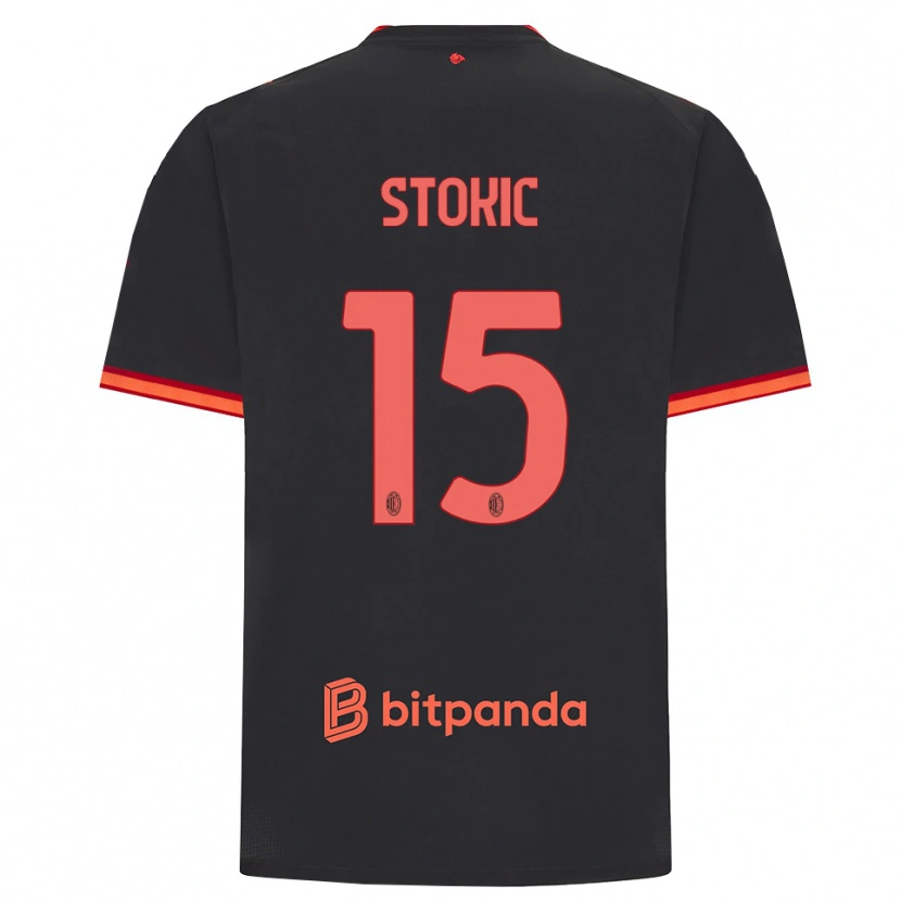 Danxen Herren Sara Stokić #15 Schwarz Rot Ausweichtrikot Trikot 2026/27 T-Shirt Österreich