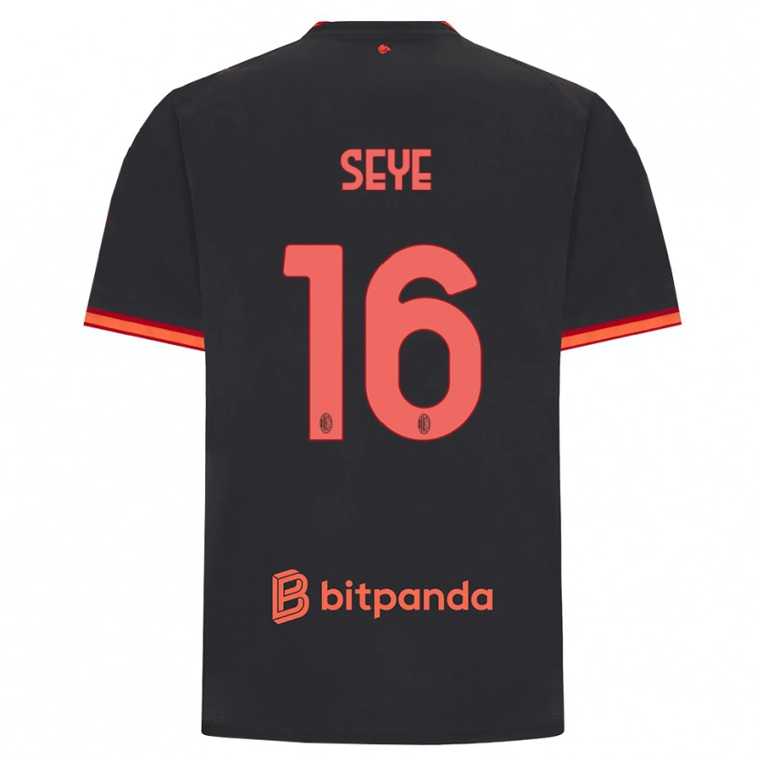 Danxen Herren Abdou Seye #16 Schwarz Rot Ausweichtrikot Trikot 2026/27 T-Shirt Österreich