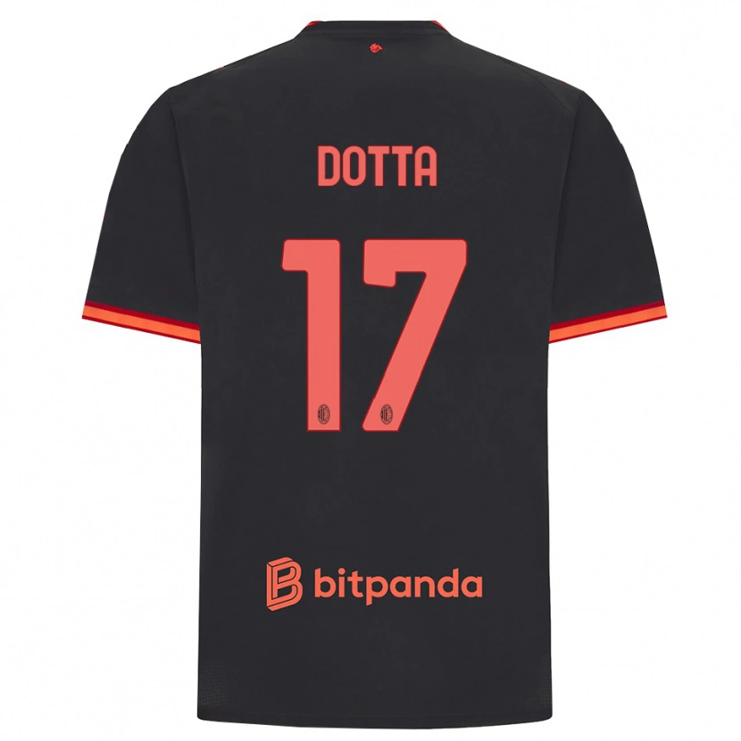 Danxen Herren Cristiano Dotta #17 Schwarz Rot Ausweichtrikot Trikot 2026/27 T-Shirt Österreich