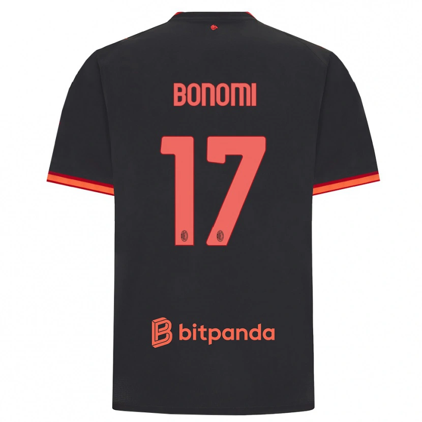 Danxen Herren Francesco Bonomi #17 Schwarz Rot Ausweichtrikot Trikot 2026/27 T-Shirt Österreich