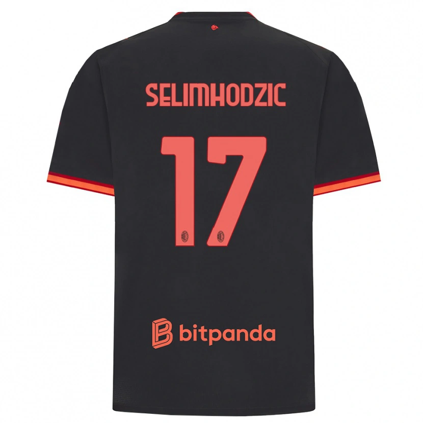 Danxen Herren Noa Selimhodzic #17 Schwarz Rot Ausweichtrikot Trikot 2026/27 T-Shirt Österreich