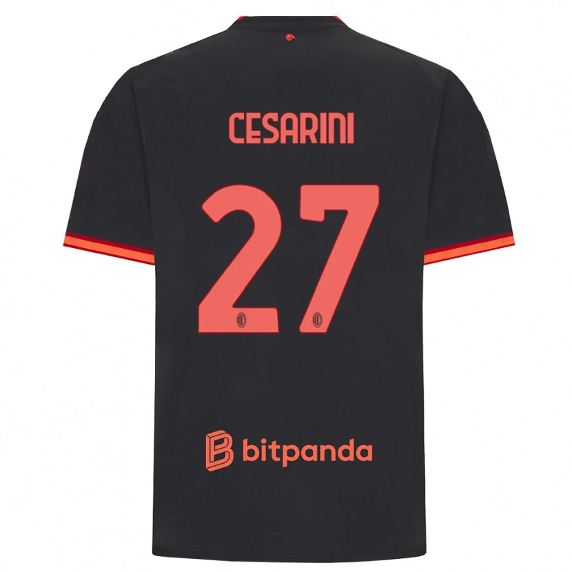 Danxen Herren Erin Maria Patrizia Cesarini #27 Schwarz Rot Ausweichtrikot Trikot 2026/27 T-Shirt Österreich