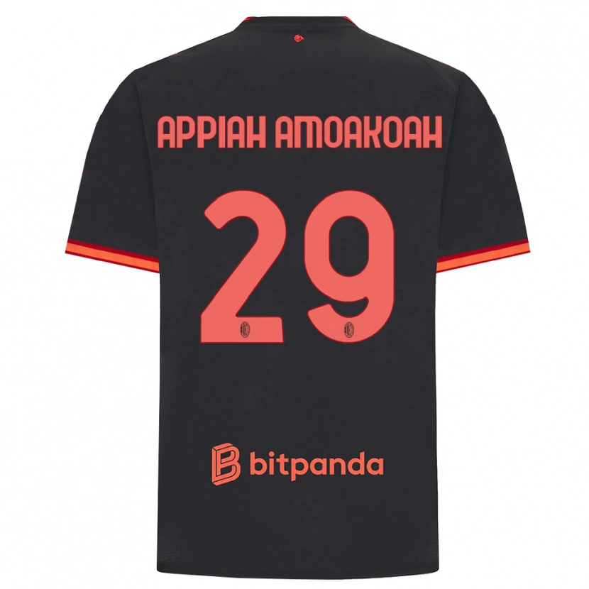 Danxen Herren Karen Appiah Amoakoah #29 Schwarz Rot Ausweichtrikot Trikot 2026/27 T-Shirt Österreich