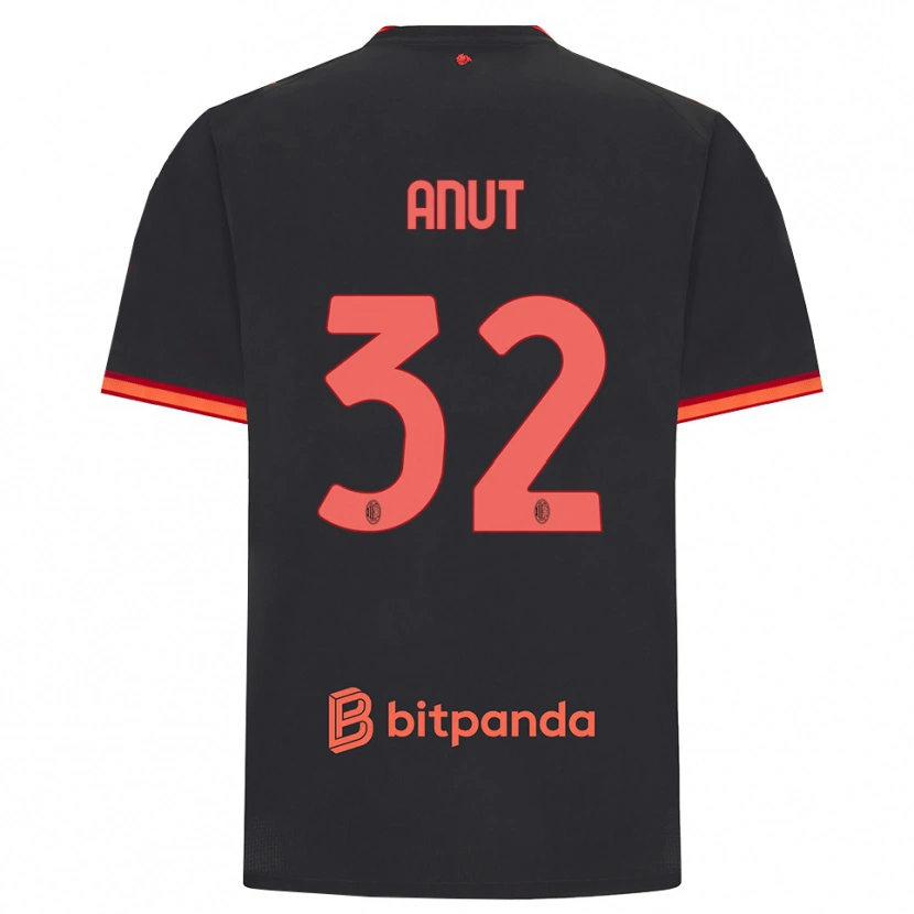 Danxen Herren Niccolo Anut #32 Schwarz Rot Ausweichtrikot Trikot 2026/27 T-Shirt Österreich