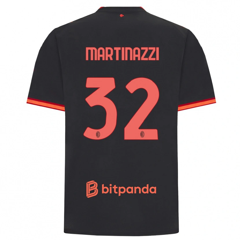Danxen Herren Luca Martinazzi #32 Schwarz Rot Ausweichtrikot Trikot 2026/27 T-Shirt Österreich
