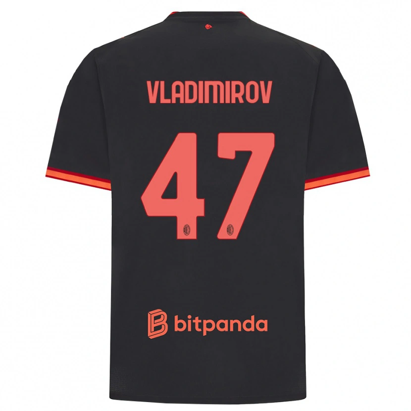 Danxen Herren Valeri Vladimirov #47 Schwarz Rot Ausweichtrikot Trikot 2026/27 T-Shirt Österreich