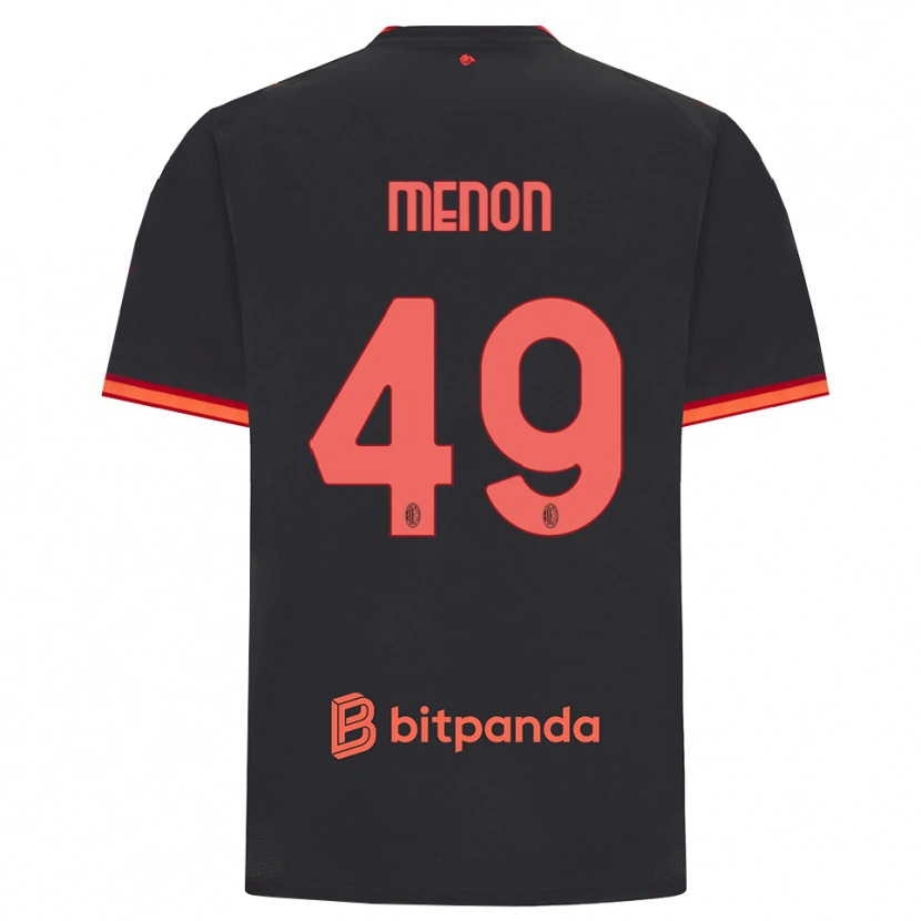 Danxen Herren Luca Menon #49 Schwarz Rot Ausweichtrikot Trikot 2026/27 T-Shirt Österreich