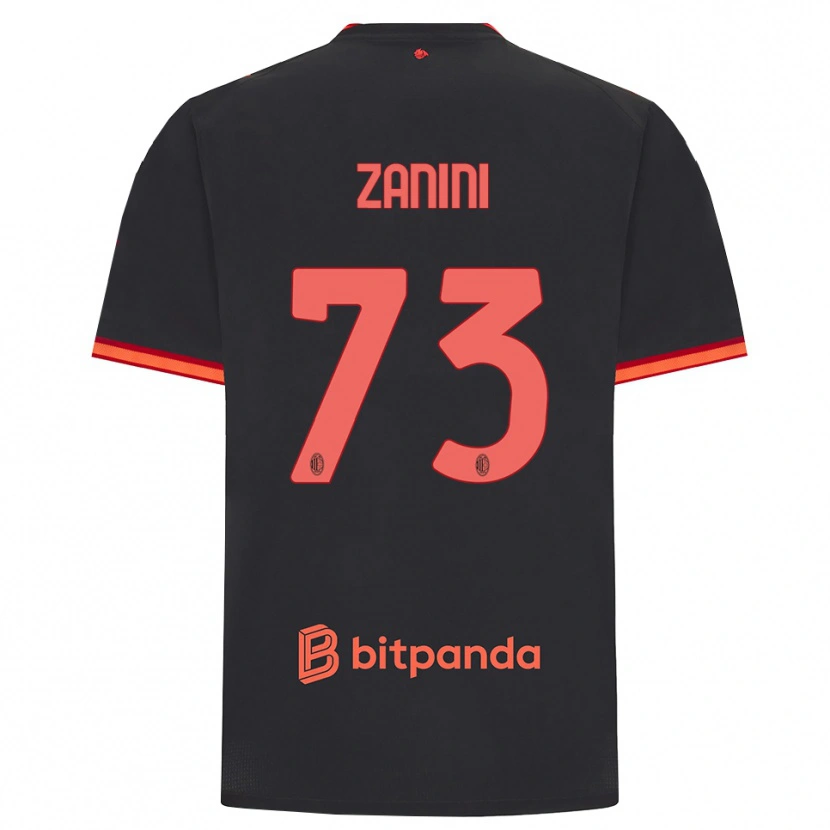 Danxen Herren Paola Zanini #73 Schwarz Rot Ausweichtrikot Trikot 2026/27 T-Shirt Österreich