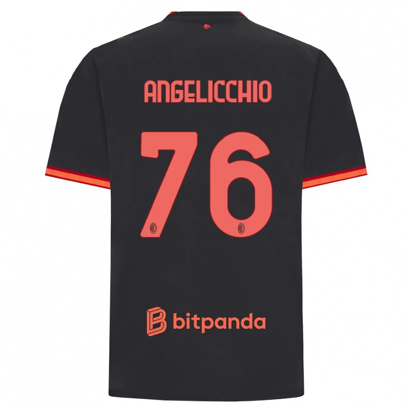 Danxen Herren Mattia Angelicchio #76 Schwarz Rot Ausweichtrikot Trikot 2026/27 T-Shirt Österreich