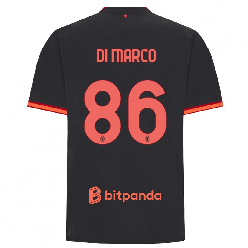 Danxen Herren Luca Di Marco #86 Schwarz Rot Ausweichtrikot Trikot 2026/27 T-Shirt Österreich