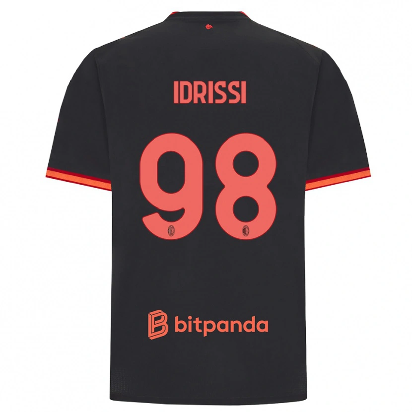 Danxen Herren Yahya Idrissi #98 Schwarz Rot Ausweichtrikot Trikot 2026/27 T-Shirt Österreich