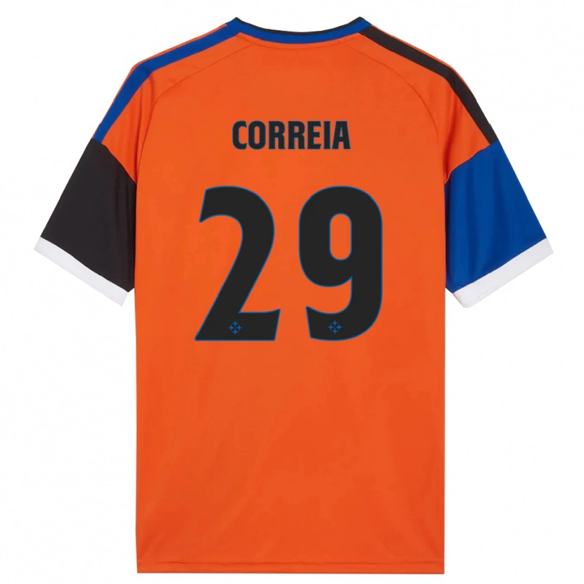 Danxen Herren Omar Correia #29 Orange Blau Schwarz Weiß Auswärtstrikot Trikot 2026/27 T-Shirt Österreich