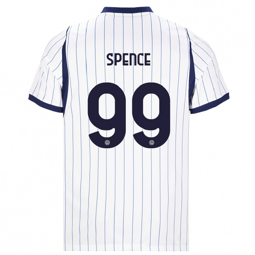 Danxen Damen Djed Spence #99 Weiß Dunkelblau Auswärtstrikot Trikot 2026/27 T-Shirt Österreich