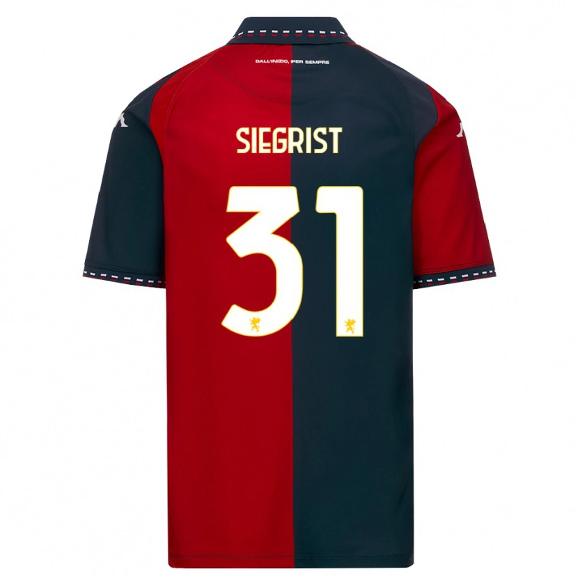 Danxen Damen Benjamin Siegrist #31 Rot Schwarz Weiß Heimtrikot Trikot 2026/27 T-Shirt Österreich