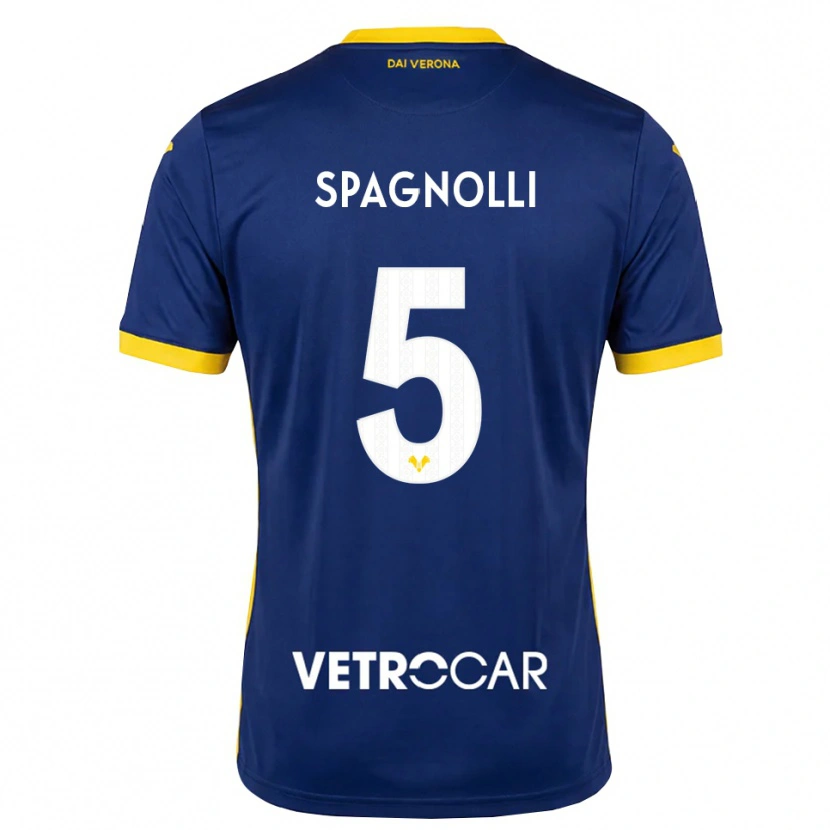 Danxen Damen Matteo Spagnolli #5 Königsblau Gelb Weiß Heimtrikot Trikot 2026/27 T-Shirt Österreich