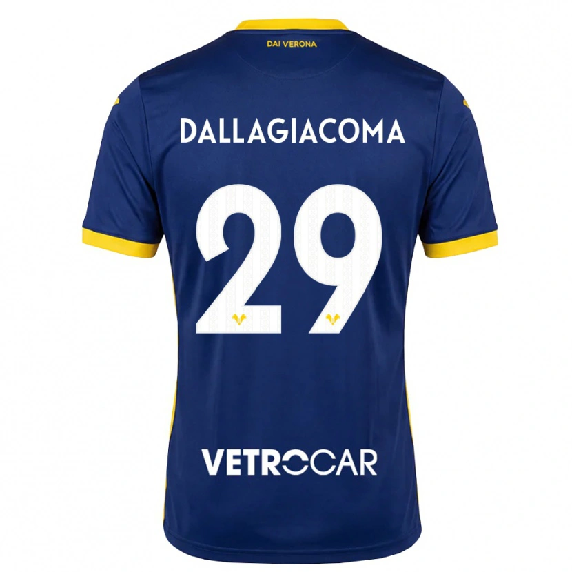 Danxen Damen Stefania Dallagiacoma #29 Königsblau Gelb Weiß Heimtrikot Trikot 2026/27 T-Shirt Österreich