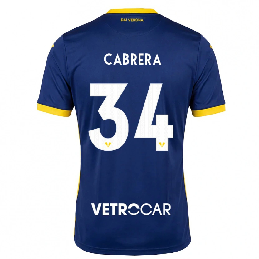 Danxen Damen Ilena Cabrera #34 Königsblau Gelb Weiß Heimtrikot Trikot 2026/27 T-Shirt Österreich